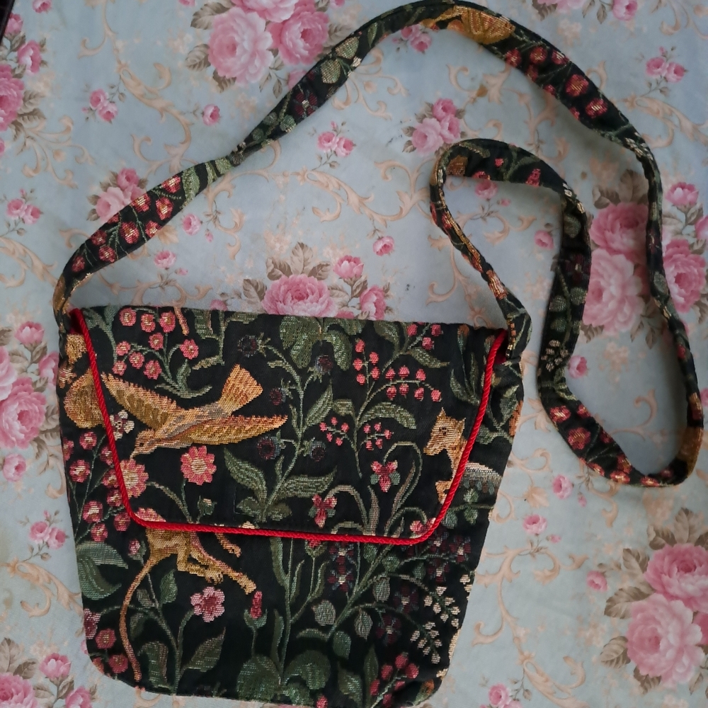 Bird Monkey Tapestry Bag